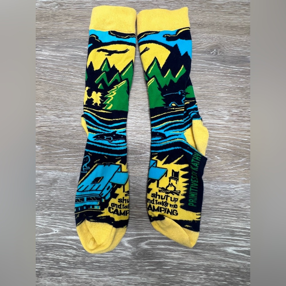 Primitives by Kathy - “Shut up and take me camping” Socks